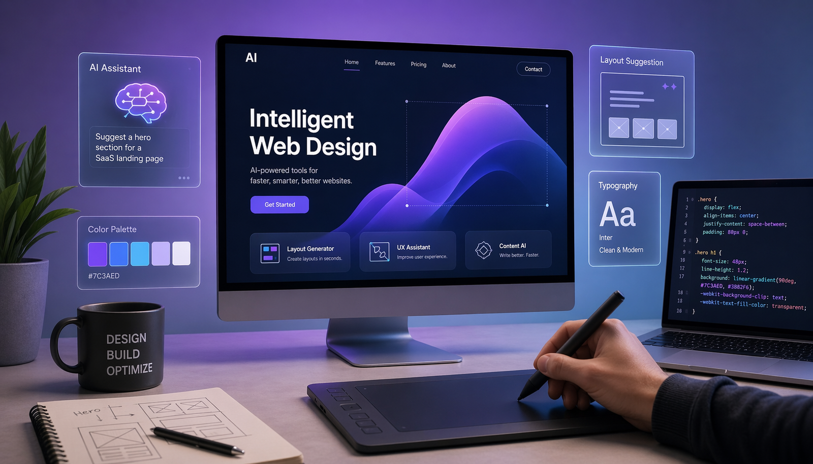 AI nel web design e automazione creativa